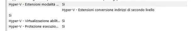 hyper v abilitata in windows 10 home.webp