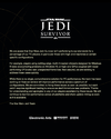 Post ufficiale della casa madre su jedi survivor