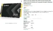 ORICO 128 GB mSATA SSD SATA III,Unità Interna Allo Stato Solido 3D NAND per Computer Portatil...webp